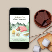 ワンハッピーキャンパー1stバースデーキャンプ 招待状