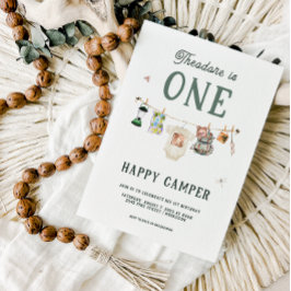 ワンハッピーキャンパー1stバースデーキャンプ 招待状