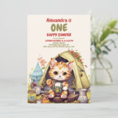 ワンハッピーキャンパー1stバースデーキャンプ 招待状 (スタンド正面)