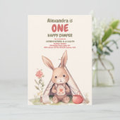 ワンハッピーキャンパー1stバースデーキャンプ 招待状 (スタンド正面)