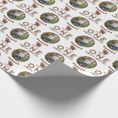 ワンハッピーキャンパー1stバースデーフォトラッピング紙 ラッピングペーパー (角)