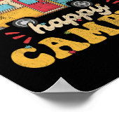 ワンハッピーキャンパー1st誕生日パーティーレトロマザーズ ポスター (角)