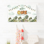 ワンハッピーキャンパー ファーストバースデー 横断幕 (インサイチュ)