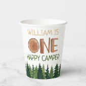 ワンハッピーキャンパ素朴ー1歳の誕生日の名前 紙コップ (裏面)
