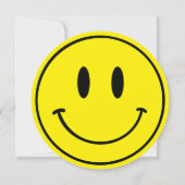 ワンハッピーギャル1st誕生日スマイリーフェイス 招待状 (裏面)