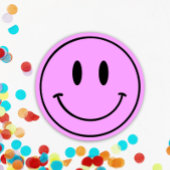 ワンハッピーギャル1st誕生日スマイリーフェイス 招待状