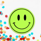 ワンハッピーギャル1st誕生日スマイリーフェイス 招待状