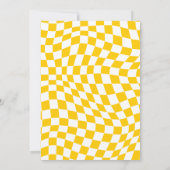 ワンハッピーダデイエローハピー顔ボーイ1st誕生日 招待状 (裏面)