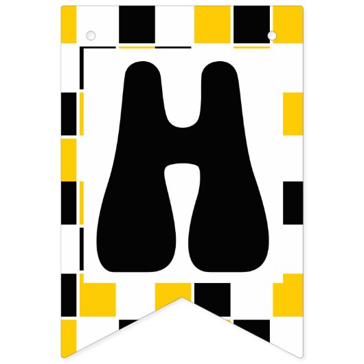 ワンハッピーダデボーイ1歳の誕生日 バンティングフラッグ (第2の旗)