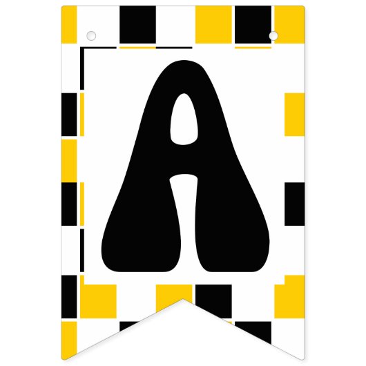 ワンハッピーダデボーイ1歳の誕生日 バンティングフラッグ (第3の旗)