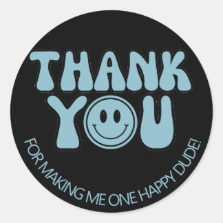 ワンハッピーダデボーイ1st誕生日パーティー ラウンドシール