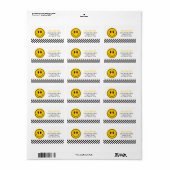 ワンハッピーダードハッピーハッピー顔ボーイ1歳の誕生日 ラベル (フルシート)