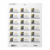 ワンハッピーダードハッピーハッピー顔ボーイ1歳の誕生日 ラベル (フルシート)