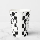 ワンハッピーダードハッピーハッピー顔ボーイ1歳の誕生日 紙コップ (左)