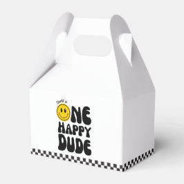 ワンハッピーダードハッピーハピー顔ボーイファースト誕生日 フェイバーボックス