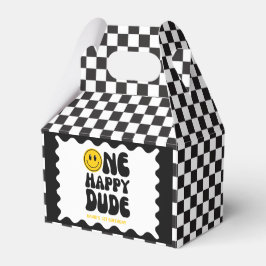 ワンハッピーダードハッピーハピー顔ボーイファースト誕生日 フェイバーボックス