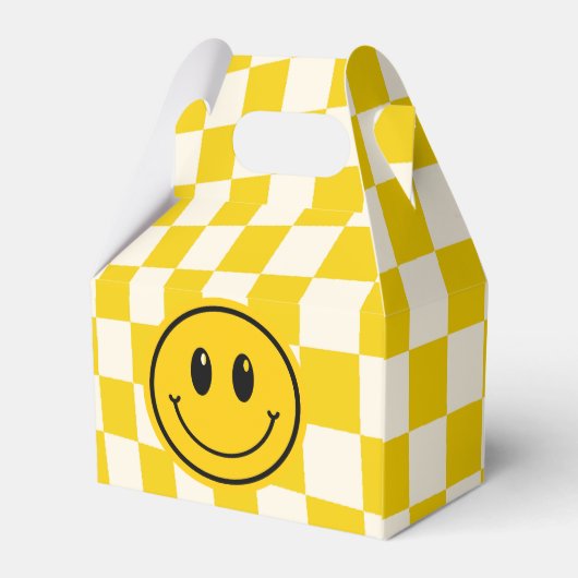 ワンハッピーダードハッピーハピー顔ボーイファースト誕生日 フェイバーボックス (裏面サイド)