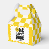 ワンハッピーダードハッピーハピー顔ボーイファースト誕生日 フェイバーボックス (正面サイド)