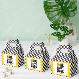 ワンハッピーダードハッピーハピー顔ボーイファースト誕生日 フェイバーボックス