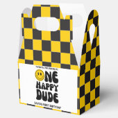 ワンハッピーダードハッピーハピー顔ボーイファースト誕生日 フェイバーボックス (オープン)