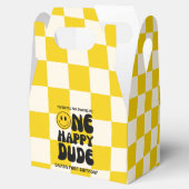 ワンハッピーダードハッピーハピー顔ボーイファースト誕生日 フェイバーボックス (オープン)