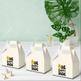 ワンハッピーダードハッピーハピー顔ボーイファースト誕生日 フェイバーボックス