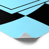 ワンハッピーダードハッピーバースデーボーイ顔1stバースデーウェルカム ポスター (角)