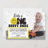 ワンハッピーダードフォト招待状カード シーズンカード (正面)