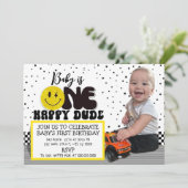 ワンハッピーダードフォト招待状カード シーズンカード (スタンド正面)