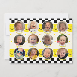 ワンハッピーダードフォト招待状カード シーズンカード