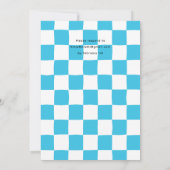 ワンハッピーダード笑顔顔1st誕生日パーティー 招待状 (裏面)