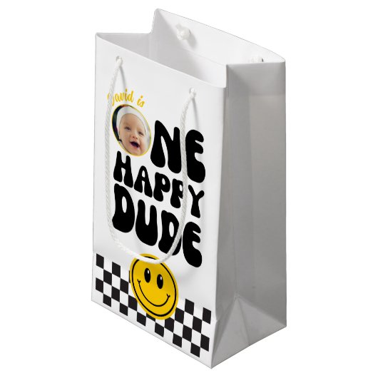 ワンハッピードゥカスタムー誕生日 スモールペーパーバッグ (正面アングル)