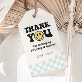 ワンハッピードゥデスマイリー1st誕生日の好意 ギフトタグ