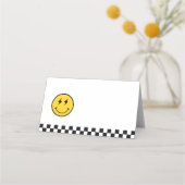 ワンハッピードゥデスマイル顔バースデーパーティー プレイスカード (裏面)