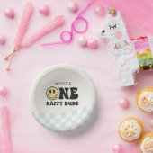 ワンハッピードゥデスマイル顔ファースト誕生日 ペーパーボウル (パーティー)