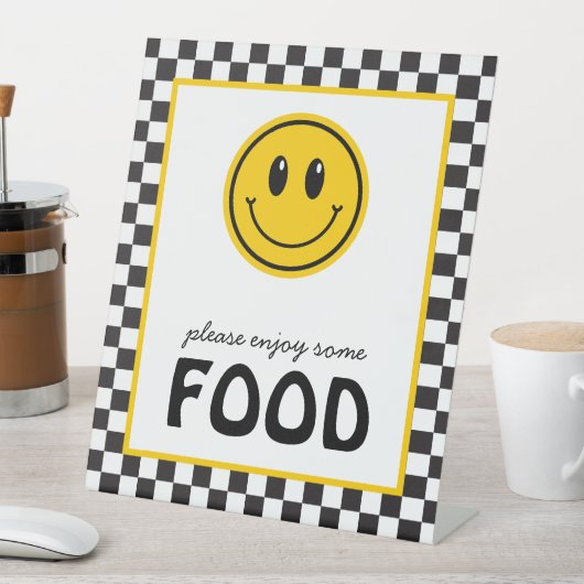 ワンハッピードゥデスマイル顔フードステーション 台座サイン (インサイチュ)