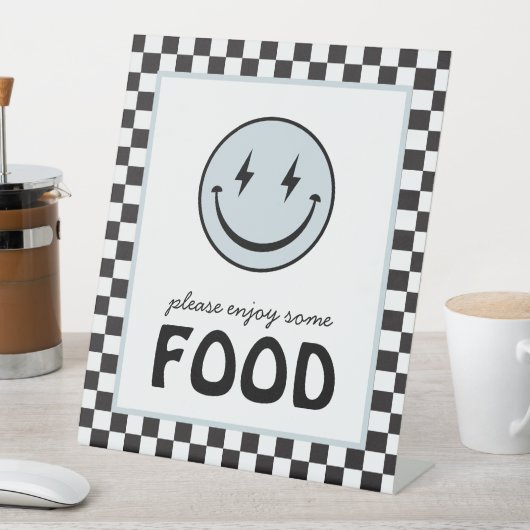 ワンハッピードゥデスマイル顔フードステーション 台座サイン (インサイチュ)