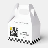 ワンハッピードゥデスマイル顔ボーイファースト誕生日 フェイバーボックス (正面サイド)