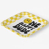 ワンハッピードゥデスマイル顔ボーイファースト誕生日 ペーパープレート (傾斜あり)