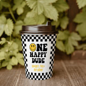 ワンハッピードゥデスマイル顔ボーイファースト誕生日 紙コップ