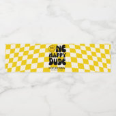 ワンハッピードゥデスマイル顔誕生日 ペットボトルラベル (シングルラベル)