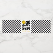 ワンハッピードゥデスマイル顔誕生日 ペットボトルラベル (シングルラベル)