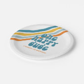 ワンハッピードゥデレトロボーイバースデー紙プレート ペーパープレート (アングル)