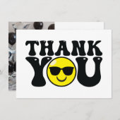 ワンハッピードゥデ誕生日フラットフォトサンキューカード サンキューカード (正面/裏面)