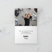 ワンハッピードゥデ誕生日折り畳み可能サンキューカード サンキューカード (内部)