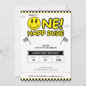 ワンハッピードゥデ誕生日招待状 招待状 (正面)