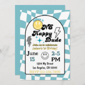 ワンハッピードゥデ誕生日招待状 招待状 (正面/裏面)