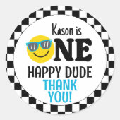 ワンハッピードゥデ誕生日1stバースデービープ ラウンドシール (正面)