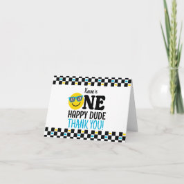 ワンハッピードゥデ誕生日1st誕生日 サンキューカード
