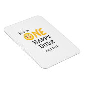 ワンハッピードゥデ1番ハッピーバースデースマイリー黄 マグネット (右側)